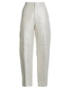 Nine In The Morning Woman Jeans Ivory Size 28 Cotton, Viscose, Polyester In Gray