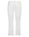 Nine In The Morning Woman Jeans White Size 30 Cotton, Elastomultiester, Elastane