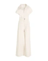 Nine In The Morning Woman Jumpsuit Beige Size 29 Cotton In White