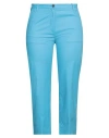 Nine In The Morning Woman Pants Azure Size 29 Cotton, Silk, Elastane In Blue