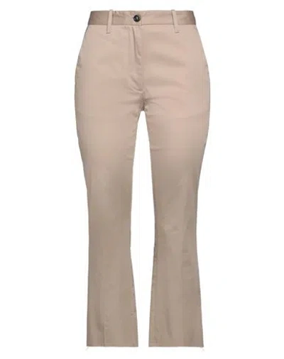 Nine In The Morning Woman Pants Beige Size 26 Cotton, Elastane