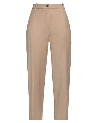 NINE IN THE MORNING NINE IN THE MORNING WOMAN PANTS BEIGE SIZE 27 WOOL, VISCOSE, POLYESTER, ELASTANE