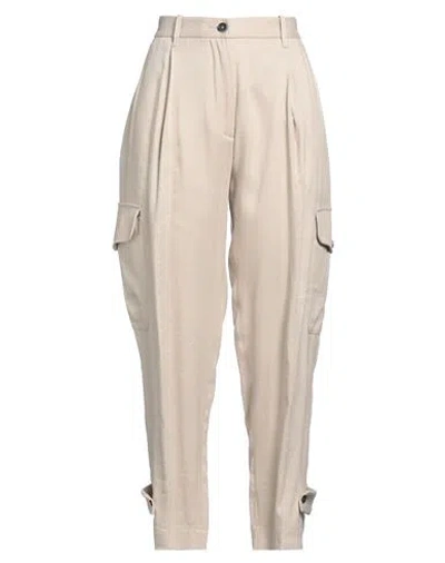 Nine In The Morning Woman Pants Beige Size 30 Linen, Viscose, Elastane