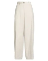Nine In The Morning Woman Pants Beige Size 32 Cotton, Elastane In White