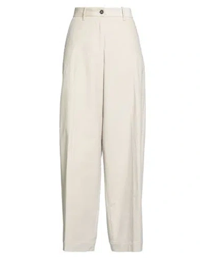 Nine In The Morning Woman Pants Beige Size 32 Cotton, Elastane In Sand