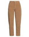 Nine In The Morning Woman Pants Camel Size 28 Cotton, Elastane In Sand