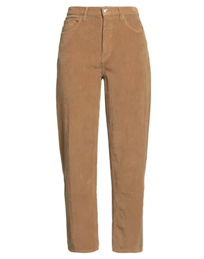 Nine In The Morning Woman Pants Camel Size 28 Cotton, Elastane