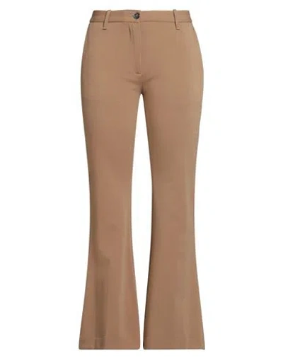 Nine In The Morning Woman Pants Camel Size 29 Viscose, Polyester, Elastane