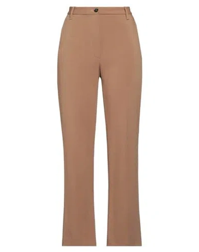 Nine In The Morning Woman Pants Camel Size 30 Polyester, Viscose, Elastane In Beige