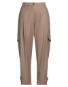 Nine In The Morning Woman Pants Camel Size 30 Wool, Viscose, Polyester, Elastane In Brown