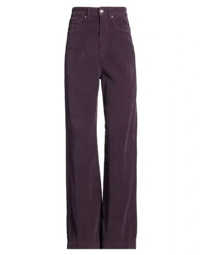 Nine In The Morning Woman Pants Dark Purple Size 29 Cotton, Elastane