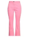 Nine In The Morning Woman Pants Fuchsia Size 26 Cotton, Elastane In Pink