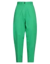 Nine In The Morning Woman Pants Green Size 26 Cotton, Silk, Elastane In Green