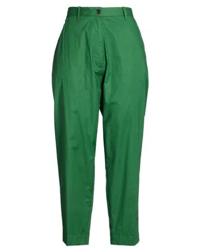 Nine In The Morning Woman Pants Green Size 28 Cotton, Silk, Elastane In Gray