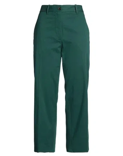 Nine In The Morning Woman Pants Green Size 32 Cotton, Elastane