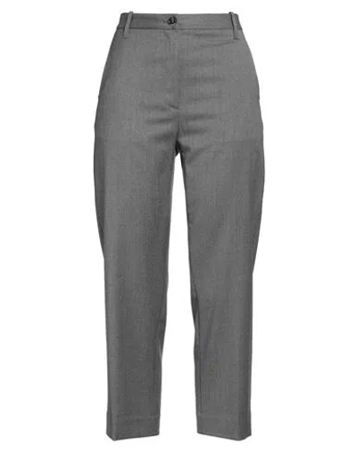 NINE IN THE MORNING NINE IN THE MORNING WOMAN PANTS GREY SIZE 29 WOOL, VIRGIN WOOL