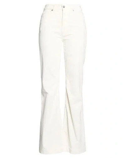 Nine In The Morning Woman Pants Ivory Size 26 Cotton, Modal, Elastane In White