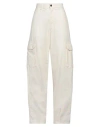 Nine In The Morning Woman Pants Ivory Size 26 Cotton In White