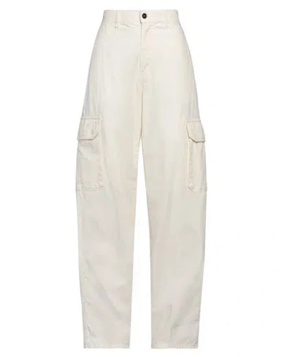 Nine In The Morning Woman Pants Ivory Size 26 Cotton In White