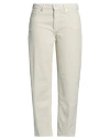 Nine In The Morning Woman Pants Ivory Size 30 Cotton, Elastane