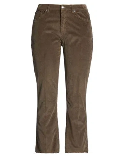 Nine In The Morning Woman Pants Khaki Size 28 Cotton, Modal, Elastane In Brown