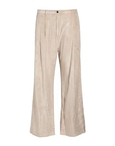 Nine In The Morning Woman Pants Light Grey Size 27 Viscose, Silk, Elastane In Brown