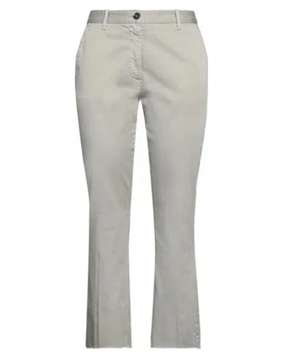 Nine In The Morning Woman Pants Light Grey Size 28 Cotton, Elastane In Grey