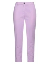 Nine In The Morning Woman Pants Lilac Size 29 Cotton, Elastane In Purple