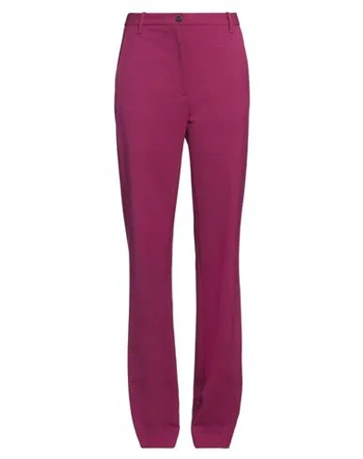 Nine In The Morning Woman Pants Mauve Size 27 Polyester, Wool, Elastane In Purple