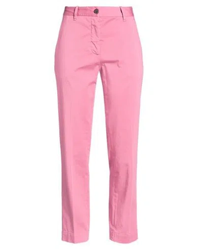Nine In The Morning Woman Pants Mauve Size 31 Cotton, Elastane In Pink