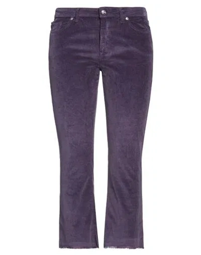 Nine In The Morning Woman Pants Mauve Size 28 Cotton, Modal, Elastane In Purple