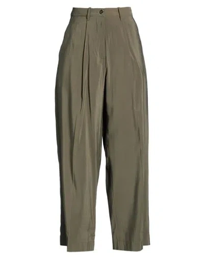 Nine In The Morning Woman Pants Military Green Size 30 Viscose In Gray