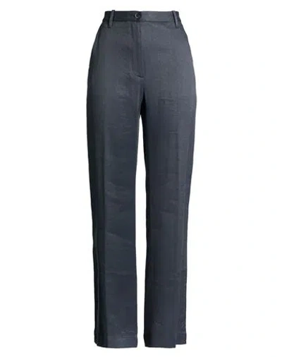 Nine In The Morning Woman Pants Navy Size 30 Linen, Viscose, Elastane In Blue