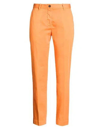 Nine In The Morning Woman Pants Orange Size 27 Cotton, Elastane