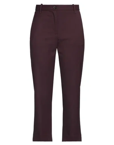 Nine In The Morning Woman Pants Plum Size 28 Polyester, Wool, Elastane In Purple