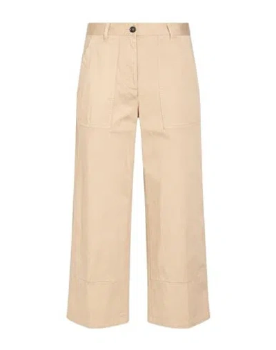 Nine In The Morning Woman Pants Sand Size 25 Cotton, Elastane In Neutral