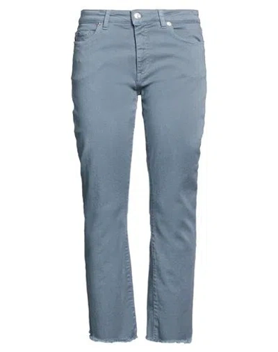 Nine In The Morning Woman Pants Slate Blue Size 30 Cotton, Polyester, Elastane