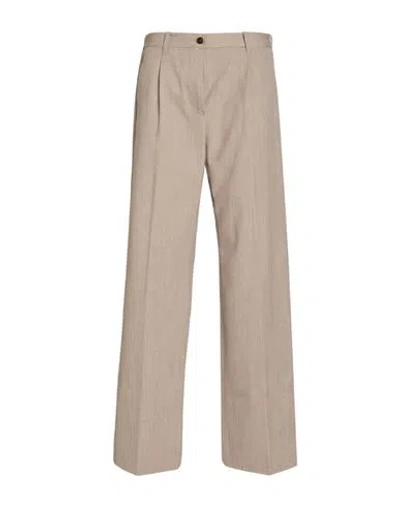 Nine In The Morning Woman Pants Taupe Size 26 Polyester, Virgin Wool, Elastane In Gold