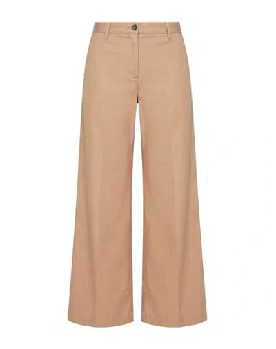 Nine In The Morning Woman Pants Taupe Size 27 Cotton, Elastane, Silk In Brown