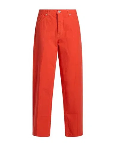 Nine In The Morning Woman Pants Tomato Red Size 24 Cotton In Orange