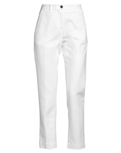 Nine In The Morning Woman Pants White Size 25 Cotton, Elastane
