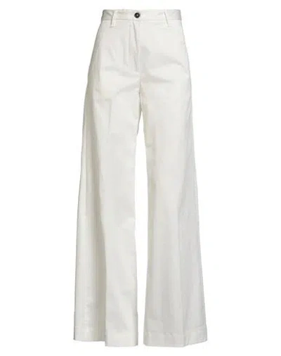 Nine In The Morning Woman Pants White Size 25 Cotton, Elastane