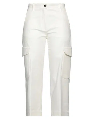 Nine In The Morning Woman Pants White Size 27 Cotton, Elastane