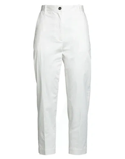 Nine In The Morning Woman Pants White Size 29 Cotton, Elastane