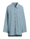 Nine In The Morning Woman Shirt Light Blue Size M Cotton