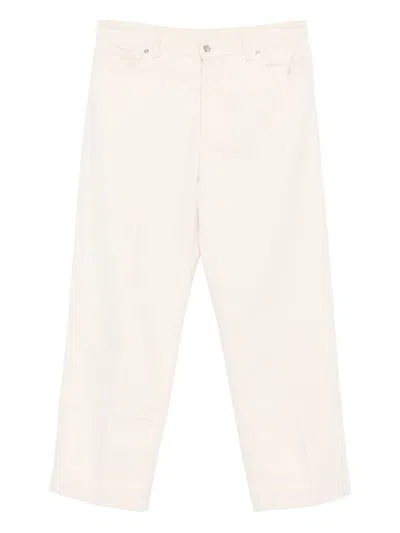 Nine Inthe Morning Nine In The Morning Beige Five-pocket Pants In White