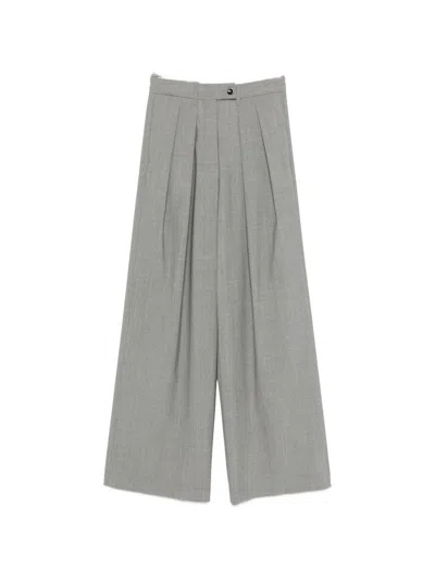 Nine Inthe Morning "sandra" Pleated Trousers In Gray