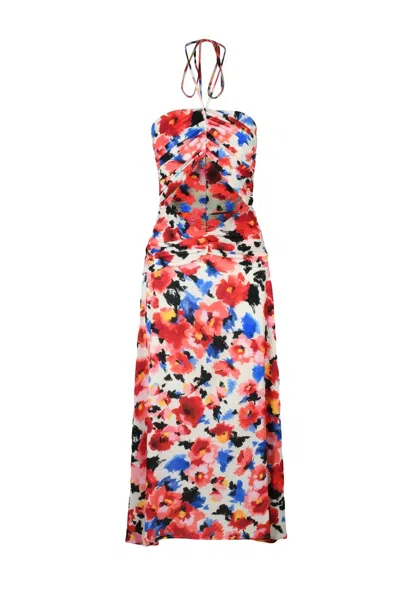 Nine Minutes A-line Dress - Multicolor In Red