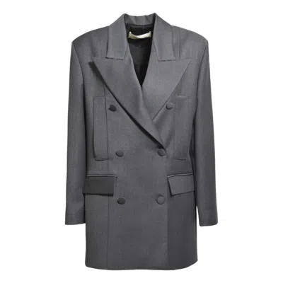 Nine Minutes Double-breasted Viscose Twill Blazer