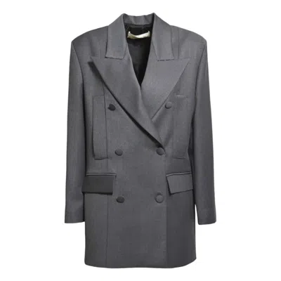 Nine Minutes Double-breasted Viscose Twill Blazer